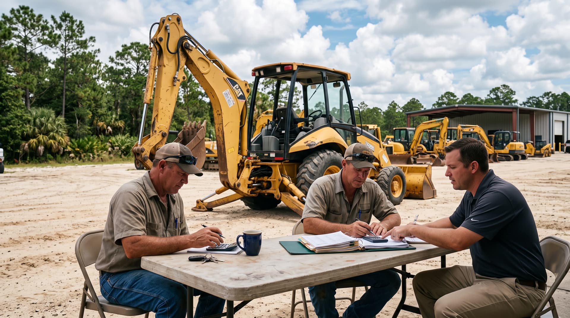 Auction vs dealer: running the real math on a backhoe purchase in 2025